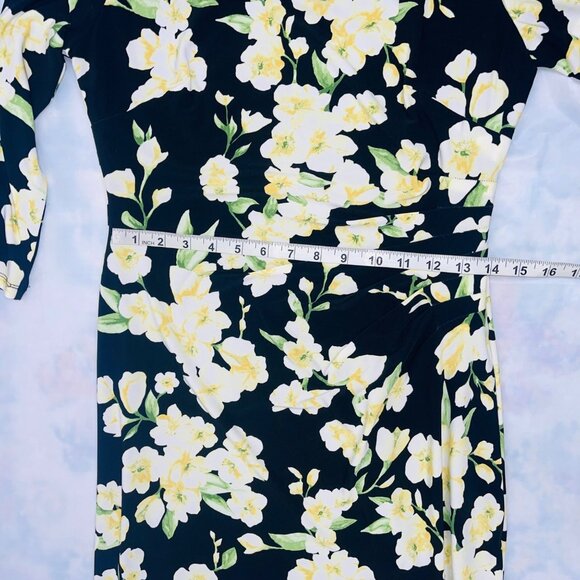 Lauren Ralph Lauren Floral Print Sheath Dress Size 6 - Picture 11 of 12